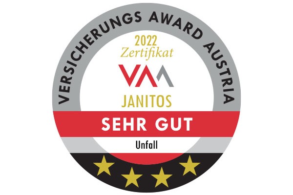 Versicherungs Award Austria Janitos Unfallversicherung 
