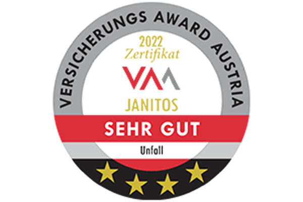 Versicherungs Award Austria Janitos Unfallversicherung